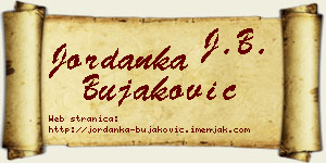 Jordanka Bujaković vizit kartica